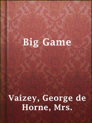 cover image of Big Game